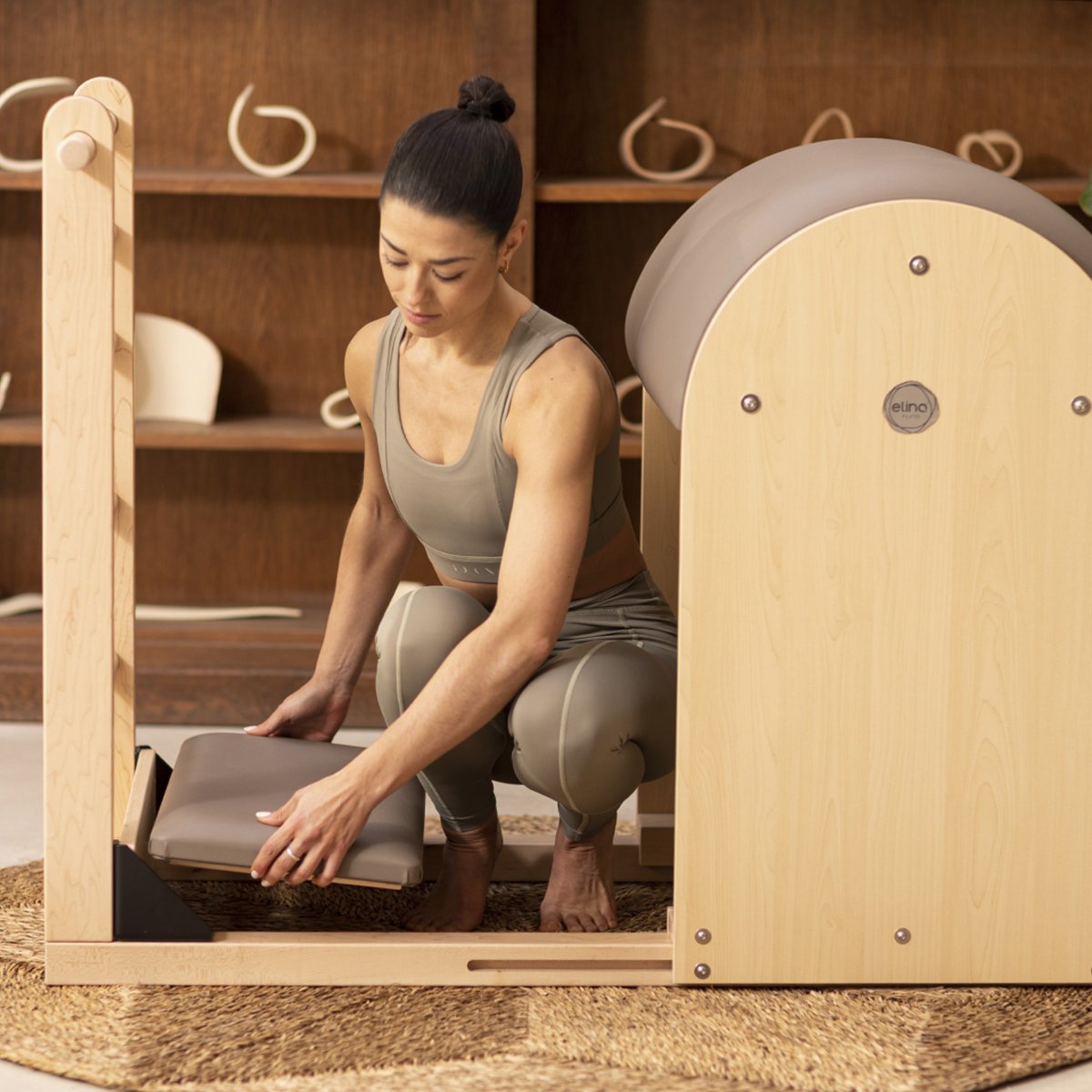 Barrel Pilates Elite en Bois Confort et Stabilité Optimale | Elina Pilates®