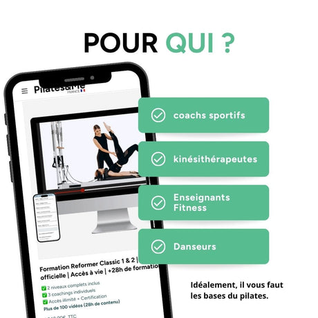 Formation Reformer Classic 1 & 2 | Certification officielle | Accès à vie | +28h de formation