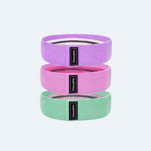 Bandas elásticas de pilates rosas - Ligera, media, fuerte