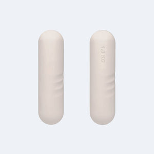 Mancuernas de Pilates beige de silicona de 1kg