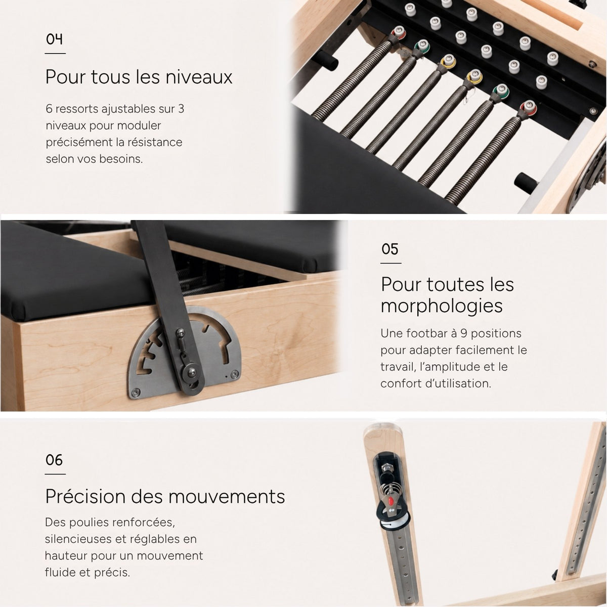 Reformer Pilates ESSENTIAL™ Noir